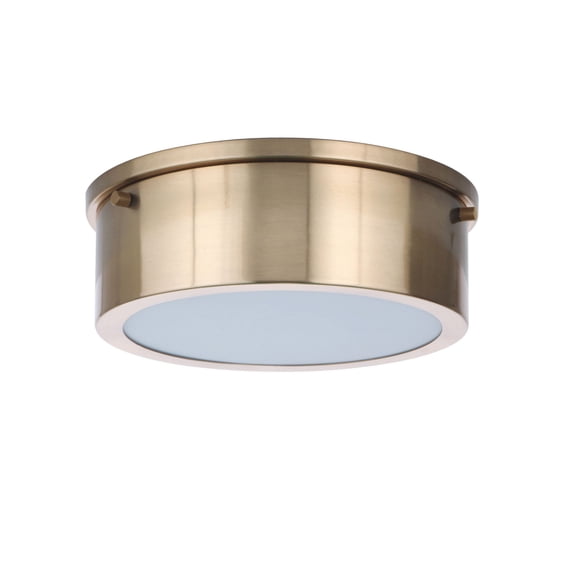 X6709-SB-LED Craftmade Lighting Fenn - 9 Inch 10W LED Flush Mount-Satin Brass Finish