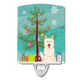 thumbnail image 1 of Carolines Treasures BB4170CNL Merry Christmas Tree White German Shepherd Ceramic Night Light, 1 of 1
