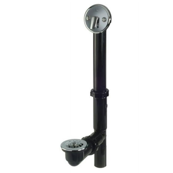 1-.50in. Black Triplever With Strainer &  Dome Grid Bath Drain