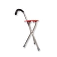 thumbnail image 5 of Stainless Steel 3-Legged Walking Stick Bench for Elderly - Multi-functional Mobility Aid & Seating Solution, Portable Design for Outdoor Hiking, Customizable Healthcare Accessory (Black), 5 of 5