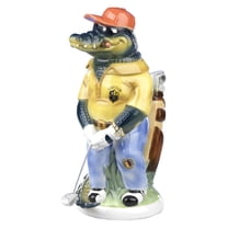 German Beer Stein 3-D character stein Gator Golfer 1 liter tankard, beer mug