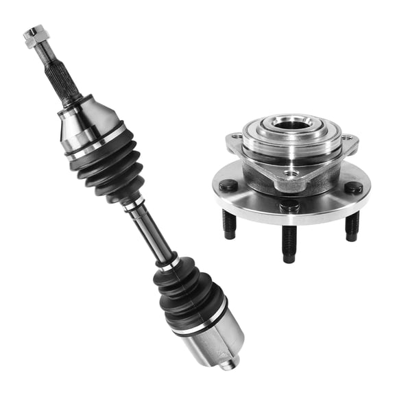 AutoShack Front Left or Right CV Axle Shaft Wheel Hub Bearing Assembly | Replacement for 2006-2008 Chevrolet HHR | 2-PC
