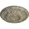 thumbnail image 3 of Ekena Millwork 19"OD x 1 1/2"P Granada Ceiling Medallion (Fits Canopies up to 7 1/8"), Hand-Painted Castle Stone Crackle, 3 of 7