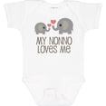 thumbnail image 3 of Inktastic My Nonno Loves Me Grandson Boys or Girls Baby Bodysuit, 3 of 5