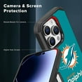thumbnail image 5 of Apple iPhone 14 Pro Max (6.7) - NFL Licensed Miami Dolphins Green Textured Back Cover on Black TPU Skin, 5 of 5