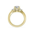 thumbnail image 2 of 0.75 Carat Brilliant Round Cut Real Diamond Elegant Three Stone Wedding Ring for Women Solid 14K Yellow Gold Size 10, 2 of 8