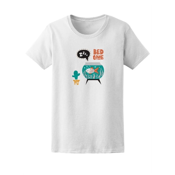 Cute Fish Bedtime Cactus Tee Women's -Image by Shutterstock