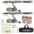 thumbnail image 1 of Fishing Pole Combo Set 2PCS Rod and Reel Telescopic Fishing, 1 of 8