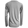 thumbnail image 5 of IROINNID Womens Long Sleeve V-Neck Shirts T-Shirt Autumn Solid Loose Blouse Tops,Gray, 5 of 5
