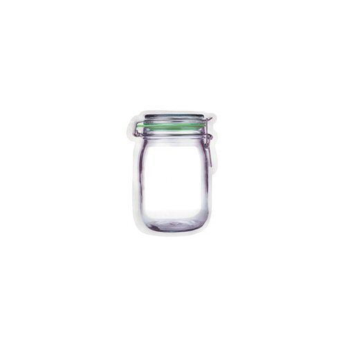 Kikkerland Zipper Mason Jar Bag Small 4 per pack 