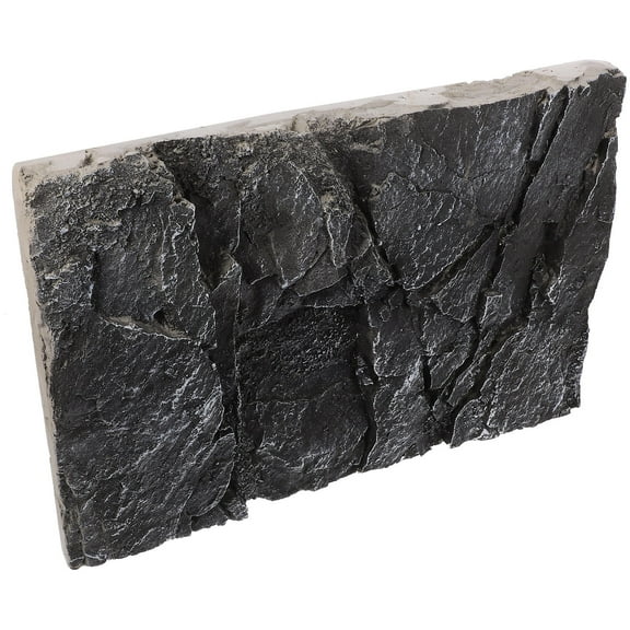 Baluue Reptile Tank Background Boards Black PU 1Set