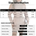 thumbnail image 4 of Women's Sweater Dress Knit Dress Off Shoulder Mock Neck Cable Knit Puff Sleeve Bodycon Winter Dress for Casual Party,Pink,M, 4 of 9