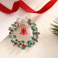 thumbnail image 4 of ZSBCMY Christmas Brooch, Holiday Accessories, Festive Pin, Xmas Jewelry, Wreath Design Brooch, Perfect for Parties and Gatherings, 4 of 6