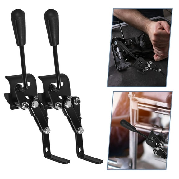 2 Pcs Brake for Wheelchairs Wheelchair Brake 26.00X6.20X5.50CM Black