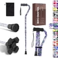thumbnail image 1 of Bastón LIXIANG para mujer y hombre, ajustable, plegable, con mango de esponja suave, ligero, apto para artritis, ancianos y personas con discapacidad (violeta)., 1 of 5