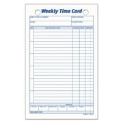 TOPS Employee Time Card, Weekly, 4 1/4 x 6 3/4, 100/Pack -TOP3016