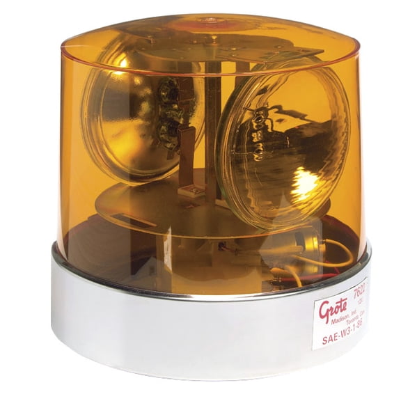 Grote 76223 Yellow Two Sealed-Beam Roto-Beacon