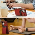 thumbnail image 6 of Allytechgroup RFID Blocking PU Leather Flip Wallet Cell Phone Case with Lanyard for Samsung Galaxy A05, Red, 6 of 7
