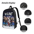 thumbnail image 5 of 17IN Wres-Tler W-W,E Backpack with Insulated Lunch Box Pencil Case 3PCS Laptop Bookbag Set, 5 of 8