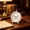 C, variant on Xheghe Vintage Floral Silent Alarm Clock - Non-Ticking Desk Clock with Handle for Home, Office, and Bedroom Décor