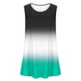 thumbnail image 4 of Simua Fashion Women's Tank Tops, Summer PLus Size Gradient Printed Crewneck Sleeveless T-shirt Loose Flowy Tops for Women, Size L-5XL, 4 of 5