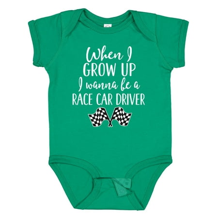 

Inktastic Future Race Car Driver Childs Boys Baby Bodysuit