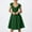 Green, variant on Women's Flowy Casual Swing Dress Elegant Party Wear Comfortable Soft Fabric Stylish Versatile Outfit