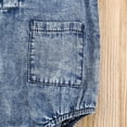 thumbnail image 5 of Seyurigaoka Unisex Infant Sleeveless Romper Summer Baby Girls Boys  Pocket Denim Cotton Jumpsuit Clothing, 5 of 7