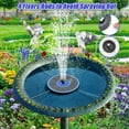 thumbnail image 4 of SZMP Solar Fountain Upgrade, 3.5W Solar Powered Bird Bath Fountains with Flower, Outdoor Water Feature Solar Pump with 7-in-1 Nozzles, 4 Fixed Pipes for Humingbirds, Garden, Pool, Pond, and Fish Tank, 4 of 10