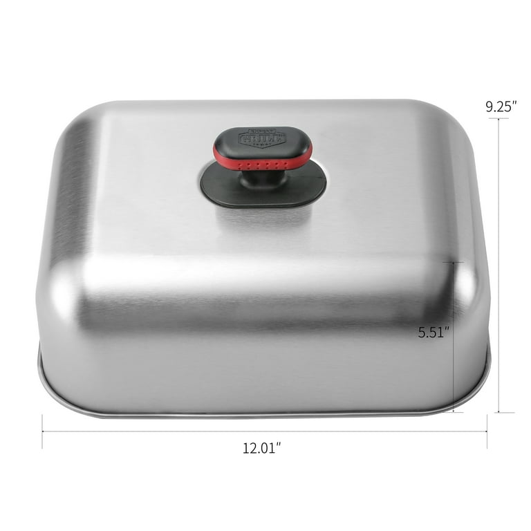 Expert Grill Stainless Steel Griddle Dome With Handle photo 4