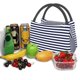 thumbnail image 3 of Easygdp Navy Blue And White Stripes Bolsa de Almuerzo Insulada Reutilizable, Bolsa de Mano y Bandolera para Oficina, Trabajo, Viajes, 3 of 6