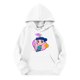 thumbnail image 5 of Moonsky Sudadera con capucha y cordón HUNTRX, estampado de grupo de chicas coreanas, jersey corto, suave y cómodo, top de manga larga para primavera y otoño. Blanco 160, 5 of 5