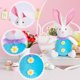 thumbnail image 5 of Decoraciones de Pascua, adornos de Pascua, regalos de Pascua, decoración de conejito peludo brillante, muñeco de gnomo sin rostro, lindo conejito peludo de Pascua, regalo de cumpleaños, decoraciones d, 5 of 7