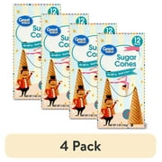 (4 pack) Great Value Sugar Cones, 5 oz, 12 Count