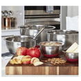 thumbnail image 2 of Viking 10-Piece Stainless Steel Mixing, Prep and Serving Bowl Set red, 2 of 2