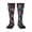 3 Black, variant on Geometric Elements print thigh-high socks, crafted for both men and women with a stretchy, high-opaque design perfect for daily wear