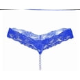 thumbnail image 3 of Lot de 2 Mini Bikini pour Femmes Perles G-String Strings Chaîne Peral String Lingerie Mignonne T Pants Strings en Dentelle M-TTG, 3 of 3