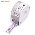 thumbnail image 2 of MAKEID 1 Roll Thermal Printing Adhesive Label Paper Waterproof Tear-Resistant Name Price Barcode Label Sticker Tape for T7 Portable Label Maker Printer, Purple Coarse Grid 16mmx4m, 2 of 8