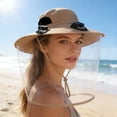 thumbnail image 3 of Klonfd Solar Fan Cap Wide Edge Fan Sun Cap Control Cap For And Solar USB Charging Cap With Net, 3 of 4