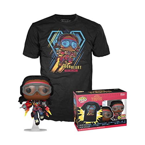¡Funko Pop! & Tee: Camiseta Marvel Black Panther Wakanda Forever