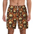 thumbnail image 3 of Uemuo Skulls And Hearts Pattern Mens Swim Trunks Quick Dry Board Shorts with Mesh Lining, Stretch Beach Shorts Quick Dry No-Chafing Board Shorts-XX-Large, 3 of 9