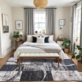 thumbnail image 3 of Ultrug Fluffy Rugs for Bedroom Abstract Area Rug for Living Room Decor Nursery Carpet,4'x6',Brown, 3 of 7
