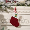 thumbnail image 2 of Xuniizn Personalized Christmas Stockings with Initials - Custom Embroidered Stocking Set, Luxury Velvet Xmas Stockings for Family, Holiday Christmas Decorations, Red, New Model K, 2 of 5