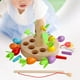 thumbnail image 5 of Juguete Montessori de cosecha de zanahorias, juguete de madera para desarrollar habilidades motoras finas y prácticas. Juego 3 en 1, 5 of 7