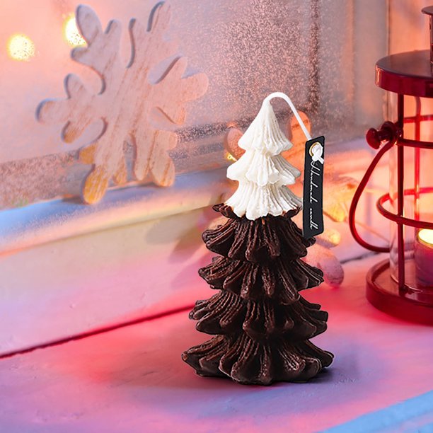 Ganfancp Set de Regalo de Velas de Aromaterapia para El Árbol de Navidad Ornamento Navideño para Regalo a Baja Temperatura Ofertas y Liquidaciones 1*Set de Velas Aromáticas Árbol de Navidad