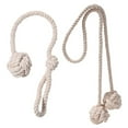 thumbnail image 1 of 2Pcs Handmade Bedroom Decor for Curtains Cotton Rope Holdbacks Curtain Tiebacks Knot Ball Decorative Tie, 1 of 7