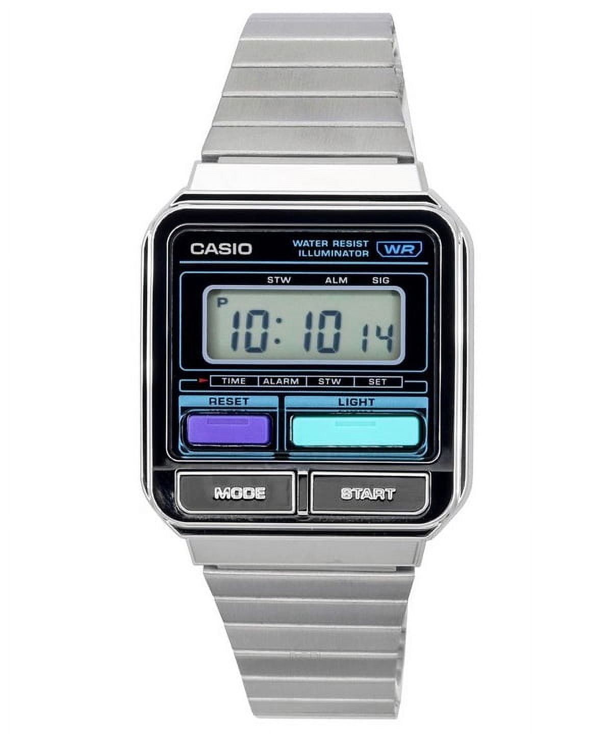 Casio Vintage Heritage Colors Stainless Steel Black Dial Casio Vintage Heritage Colors Stainless Steel Black Dial