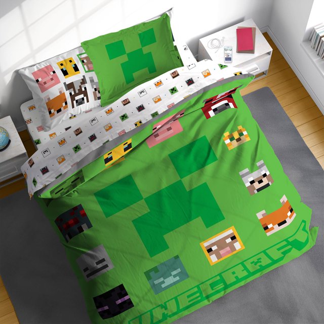 Set de edredón Sunny Side Up Minecraft completo de 7 piezas para niños