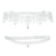 thumbnail image 2 of 2 Piezas Liga de Boda - Liga Nupcial de Boda Bordado de Flor Yuyangstore liga nupcial de la boda, 2 of 6