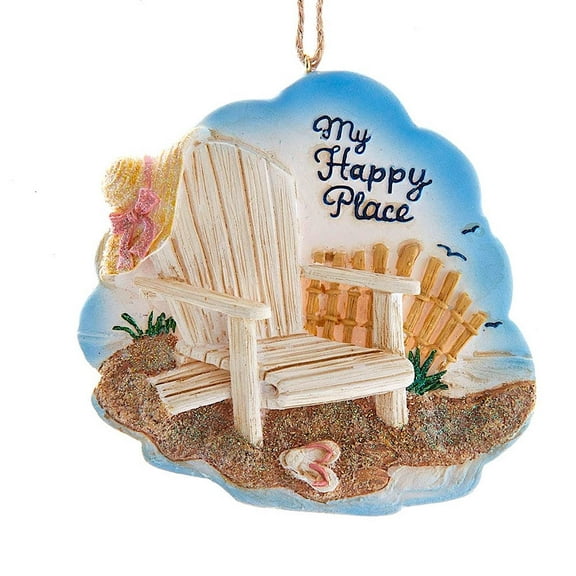 Beach Scene With Chair Ornament